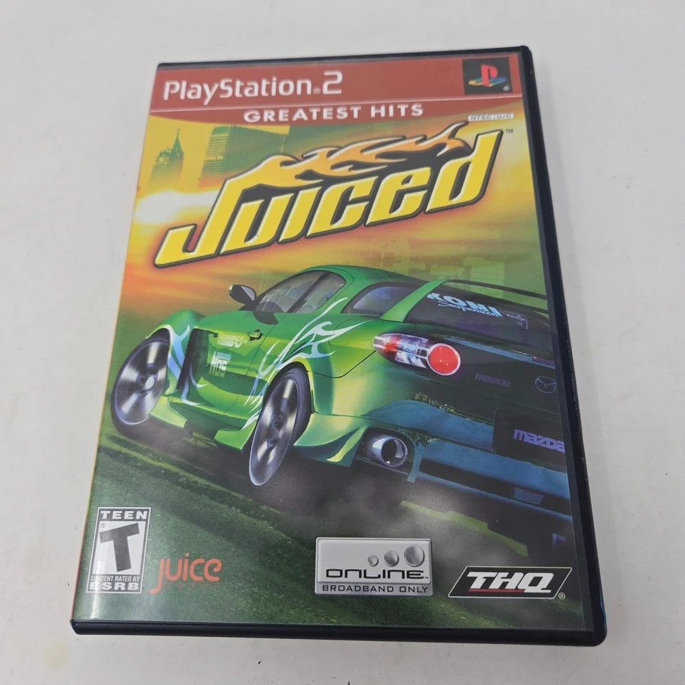 Juiced Sony PlayStation 2 PS2 Greatest Hits THQ Street Racing Game Complete CIB